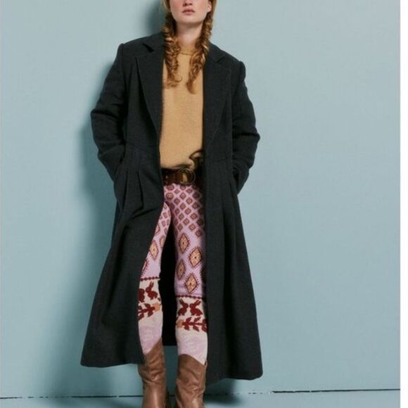 FREE PEOPLE Victoria Coat / Heathered Charcoal - Picture 6 of 10